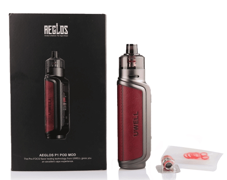 UWELL AEGLOS P1 Pod Mod Kit Vape - ワインレッド：力強さと洗練が融合する次世代ヴェイプ体験