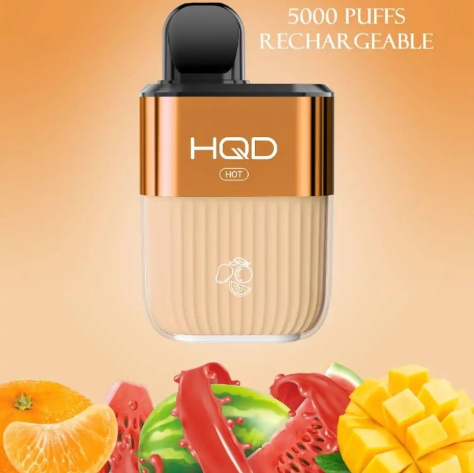 HQD HOT 5000 puffs Vape - マンゴーオレンジスイカ：2025年日本の電子タバコ市場をリードする革新的な体験