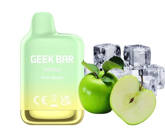 Geek Bar Meloso Mini 600 Puffs Vape - 酸っぱいリンゴ：日本の嗜好に寄り添う小型ベイプの革新