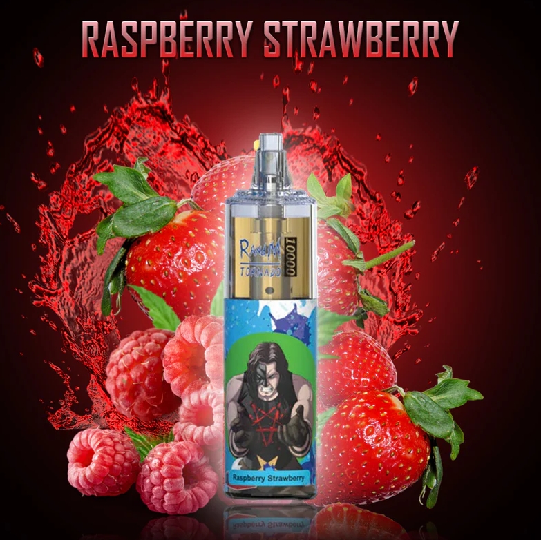 RandM Tornado 10000 Puffs Vape - ラズベリー、ストロベリー：果実感と技術の極み