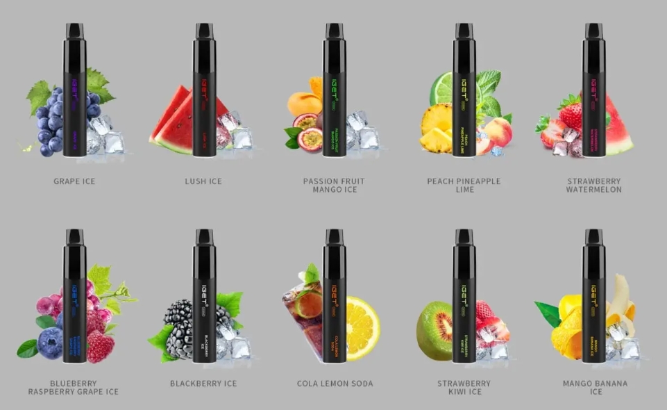 ニコチンフリーIGET Legend 4000 Puffs Vape - ブラックベリー ラズベリー グレープ アイス：香りと冷感が調和する次世代の吸引体験