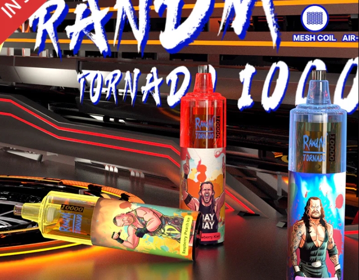 RandM Tornado 10000 Puffs Vape - ラズベリー、ストロベリー：果実感と技術の極み